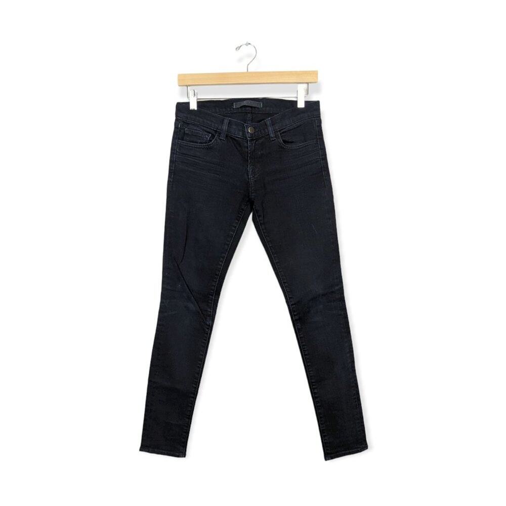 J. Brand Black Mid Rise Skinny Jeans Size 26